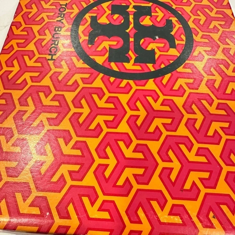 Tory Burch Royal Blue Casey Leather Sandals (Size 8)